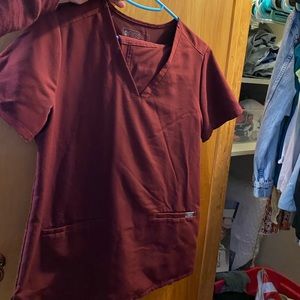 Burgundy Figs Scrub Set